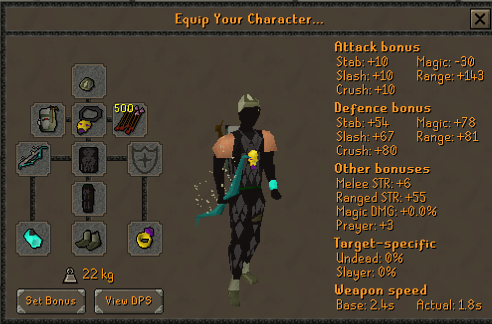 40 Defence - Avarice and Full Black d'hide